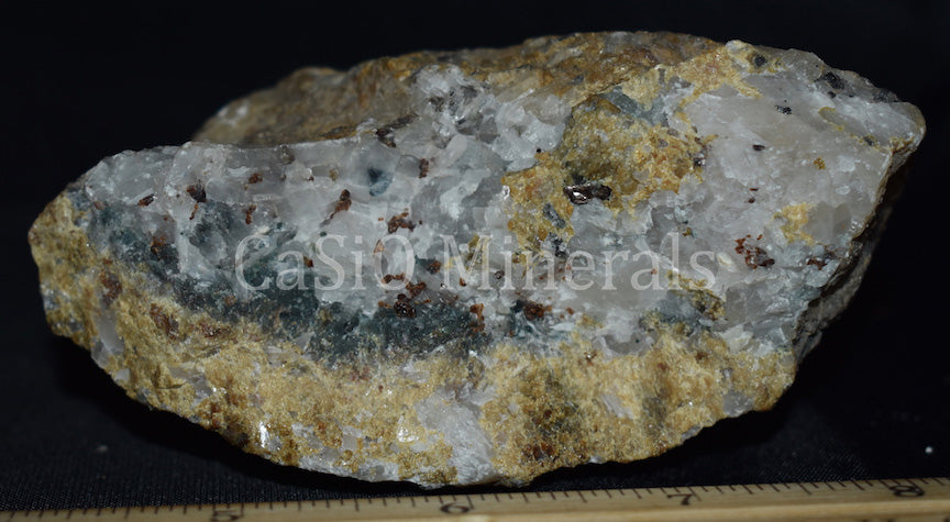 Barite, Willemite, Calcite