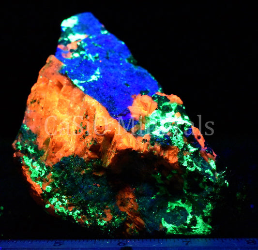 Hardystonite crystal, Calcite, Willemite