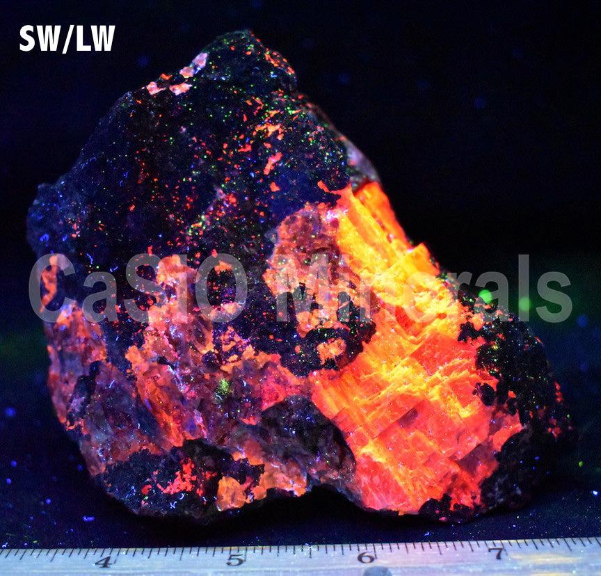 Sphalerite, Calcite