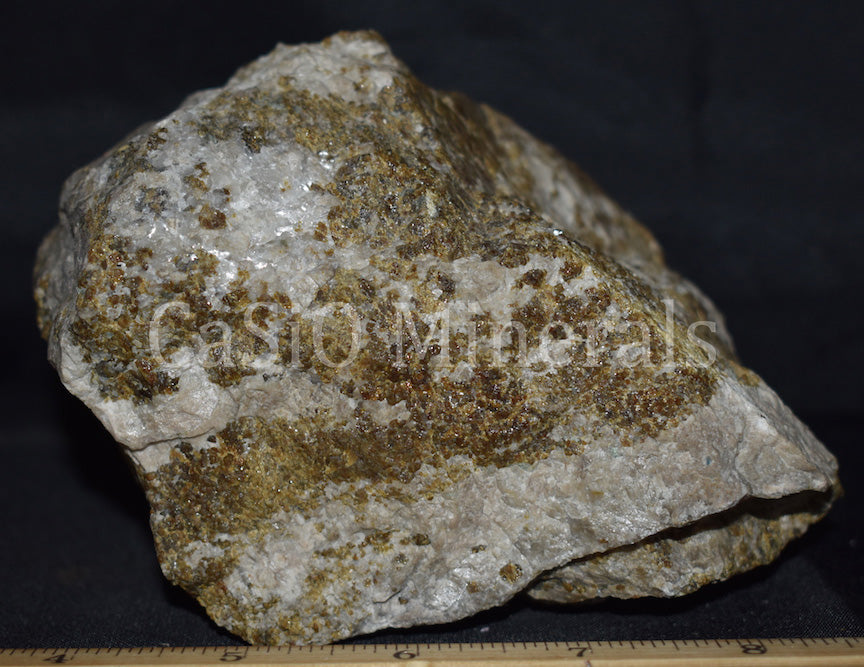 Large fluorescent Barite, Hardystonite, Calcite, Willemite