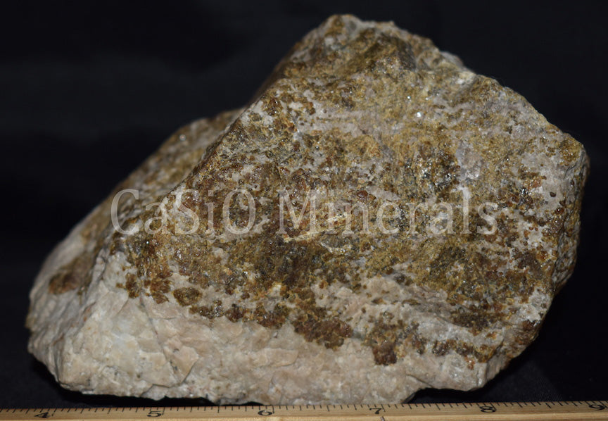 Large fluorescent Barite, Hardystonite, Calcite, Willemite