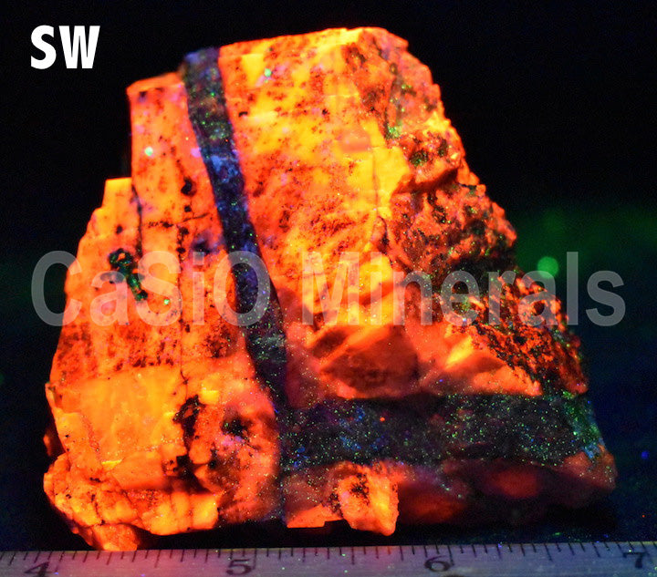 Sphalerite, Calcite